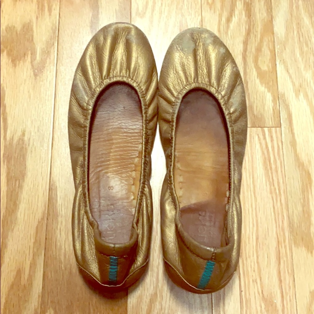 Tieks Gold Metallic Size 8